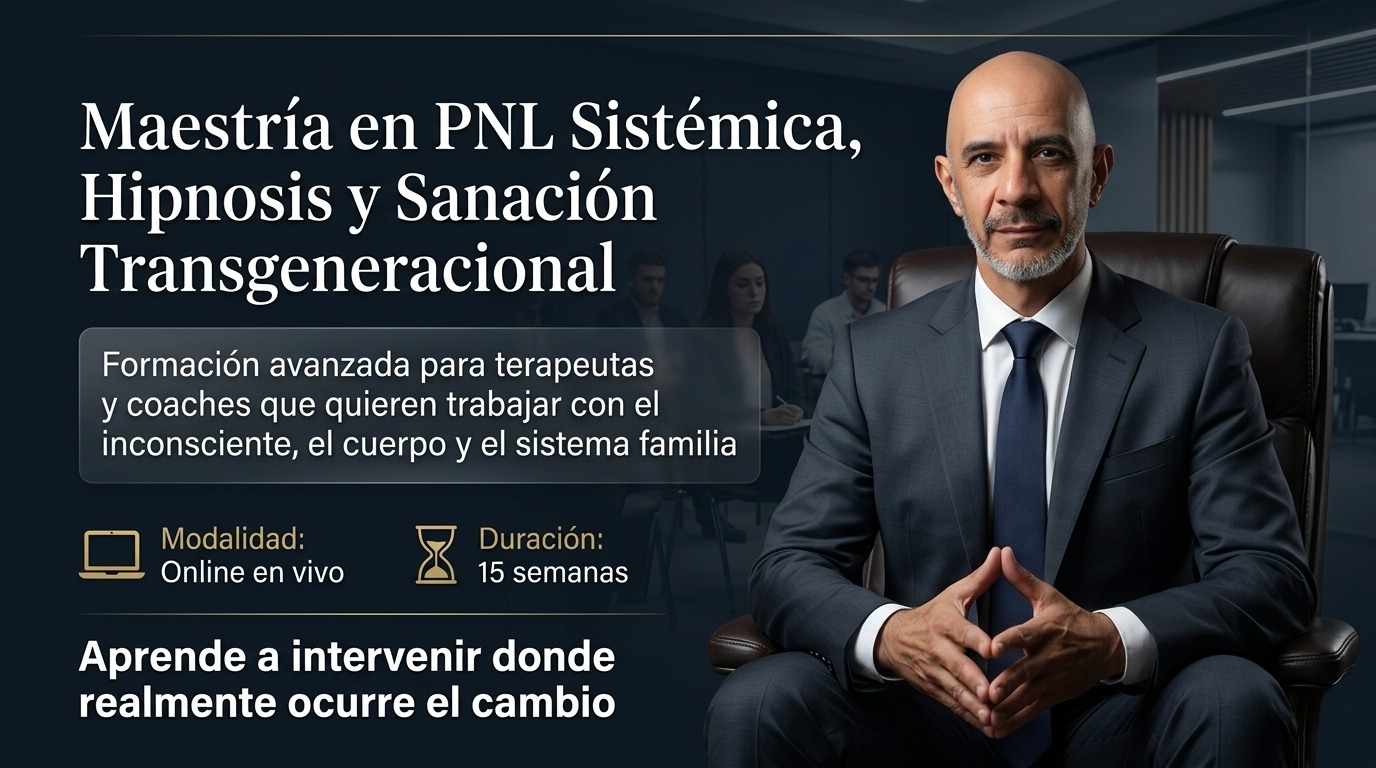 Master en PNL Sistémica, Hipnosis y Sanación Transgeneracional 2026