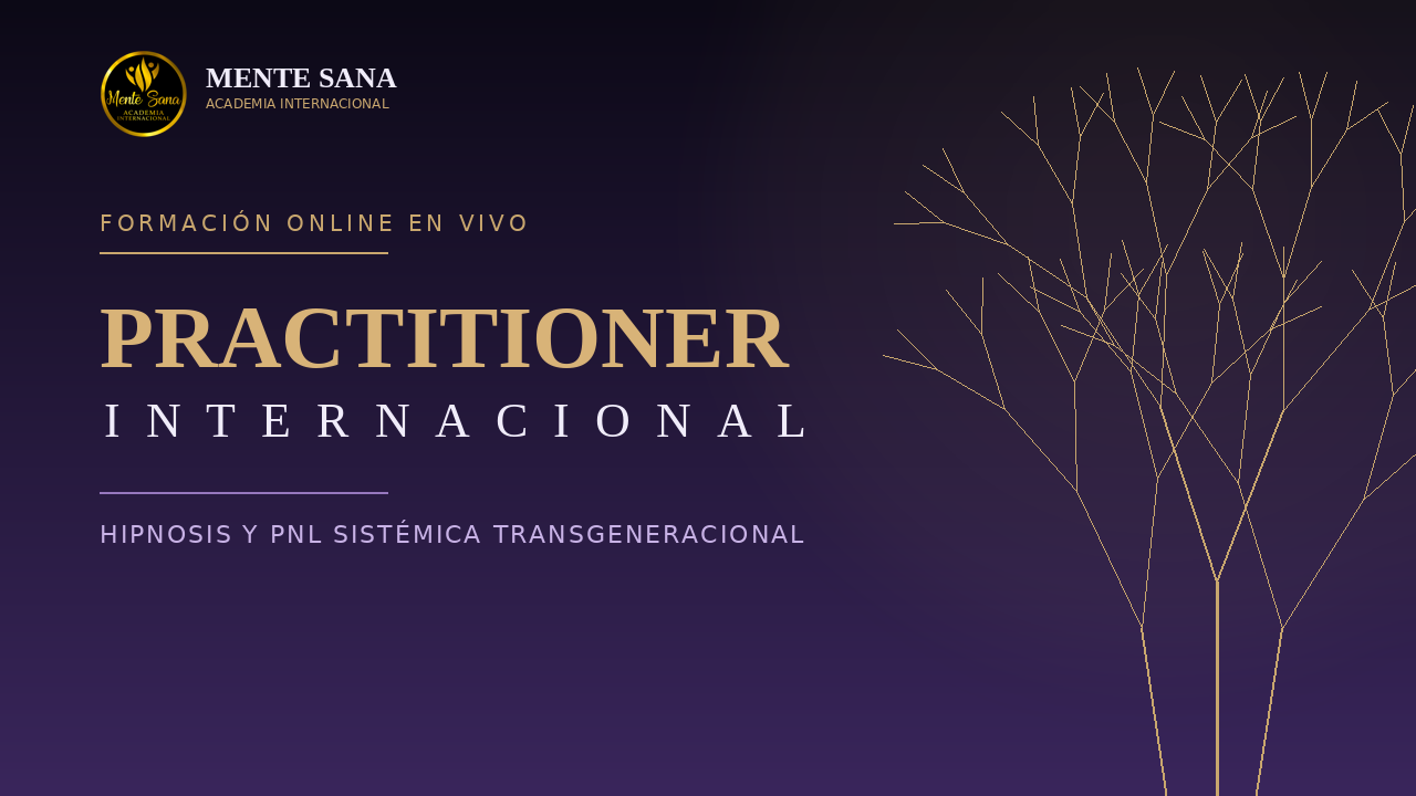 Certificación Internacional en Practitioner de Hipnosis y PNL Sistémica Transgeneracional 2026